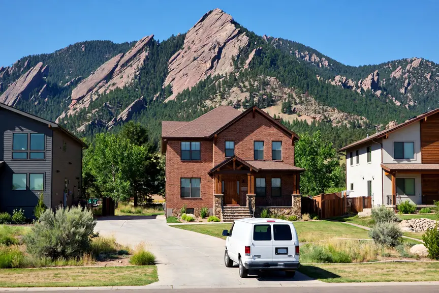 Boulder, CO — the metro skyline and landscape