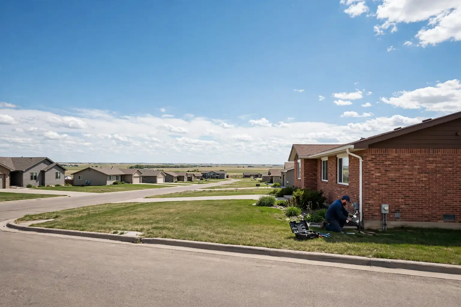 Fargo, ND — the metro skyline and landscape