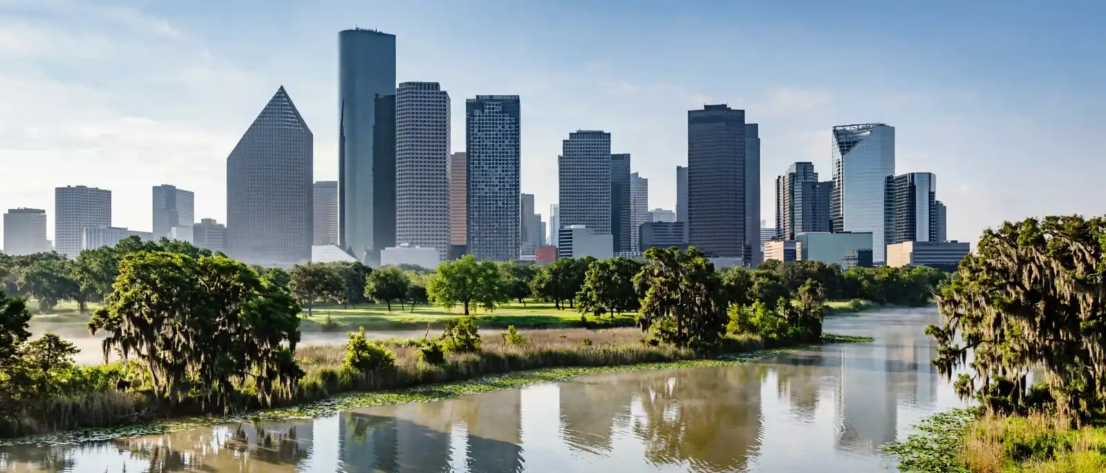 Houston, TX — the metro skyline and landscape