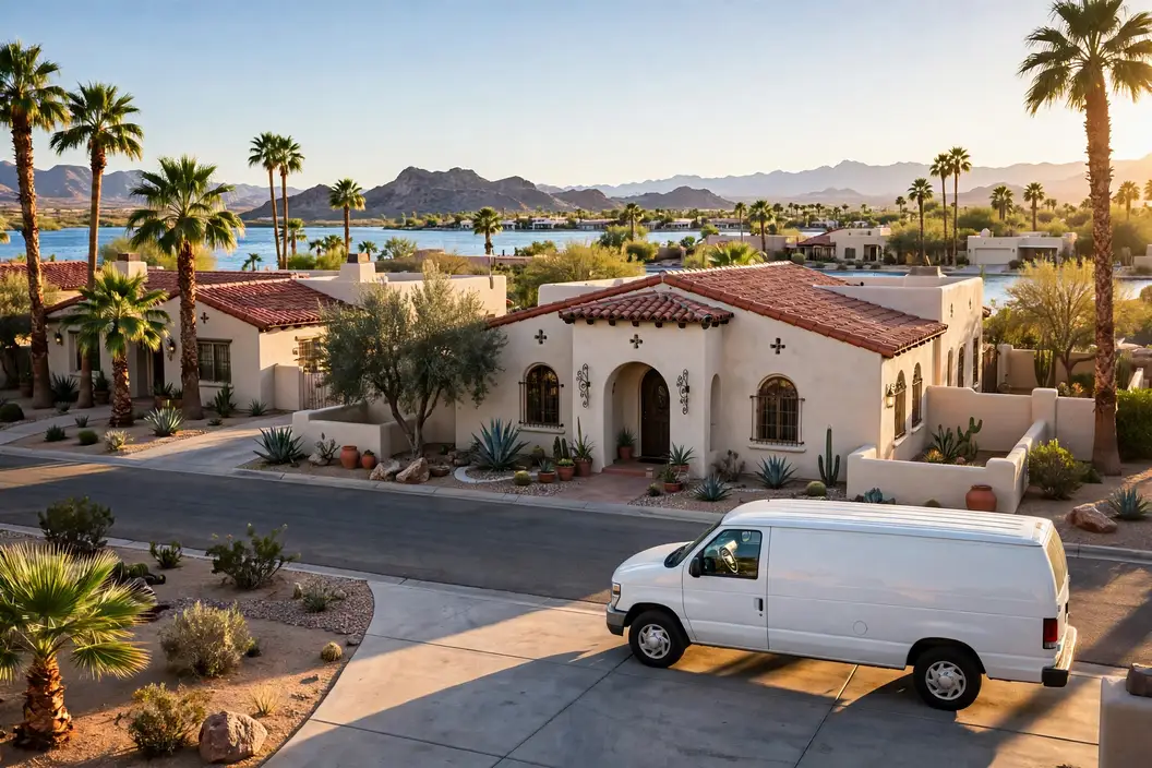 Lake Havasu City, AZ — the metro skyline and landscape