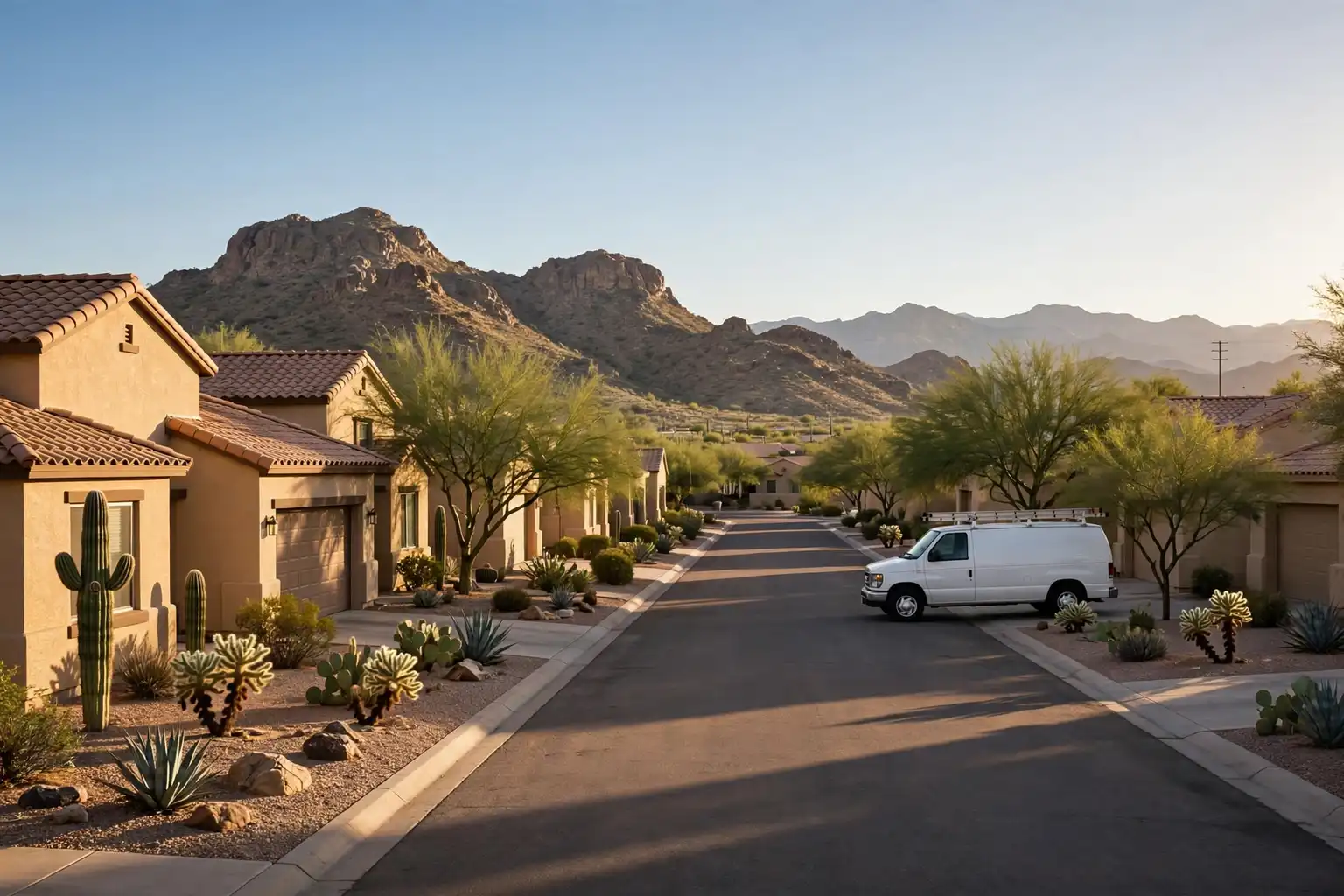 Phoenix, AZ — the metro skyline and landscape
