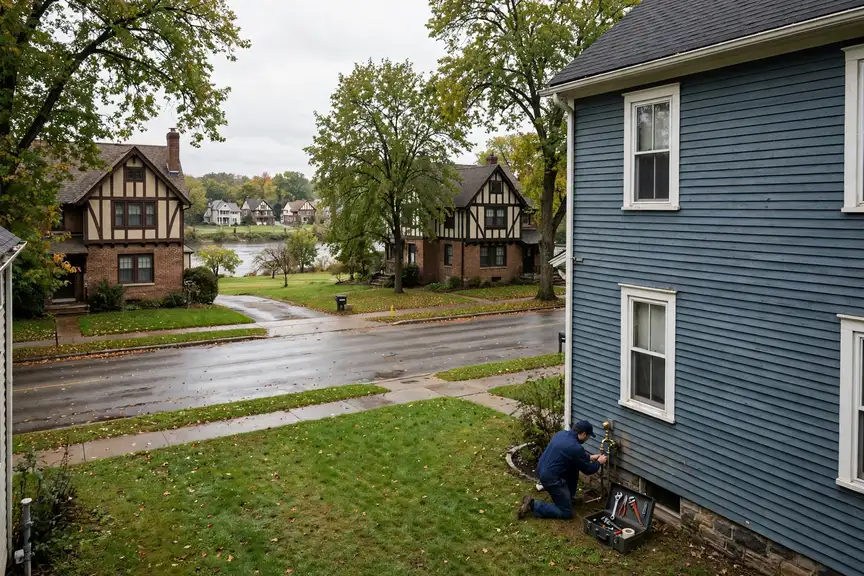 South Bend, IN — the metro skyline and landscape