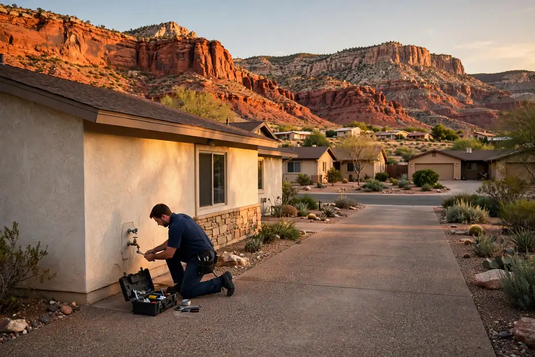 St. George, UT — the metro skyline and landscape